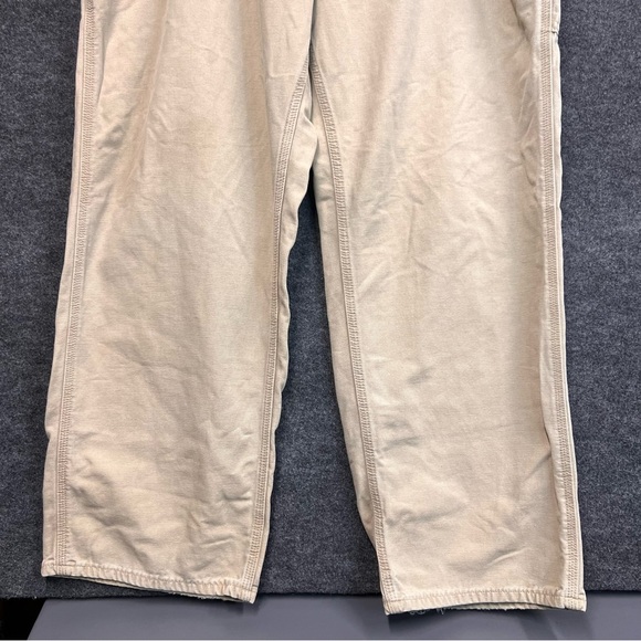 Carhartt Pants FR Carpenter Beige Khaki Brown Original Fit Mens 42 x 32 - Picture 3 of 16